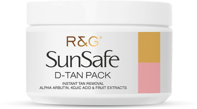 R&G SunSafe D Tan Pack For Tan Removal & Skin Brightening, Minimize Age spots(200 ml)