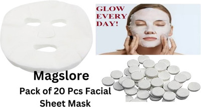 magslore Facial Face Sheet Mask Compressed Tablet 20 Pcs(20 g)