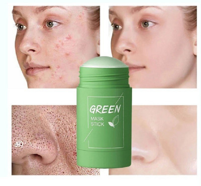 GABBU Purifying Solid Clay Detox Mud Mask With Hyaluronic Acid & Green Tea Stick(40 g)