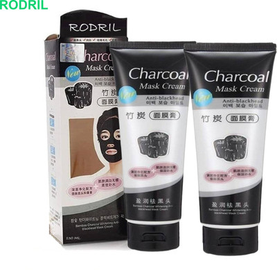 rodril CHARCOAL MASK PEEL-OFF FOR PORE MINIMIZING PACK OF 2(260 ml)