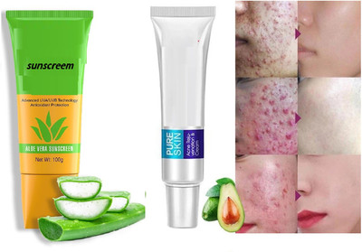 Jiwoo sunscreem and acne cream face treatment(120 g)