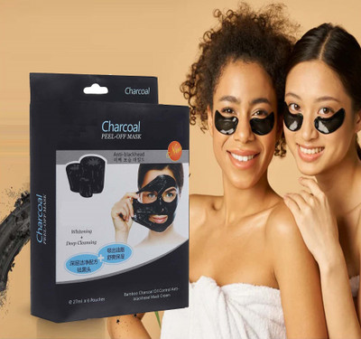MYEONG New Naturals Charcoal Peel off Mask Removes Black Heads Set(162 g)
