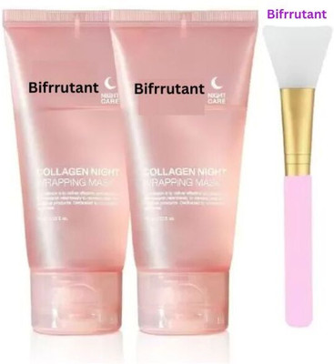 BIFRRUTANT Collagen Night Wrapping Peel Off Mask for Pore Reduction and Minimization(150 ml)