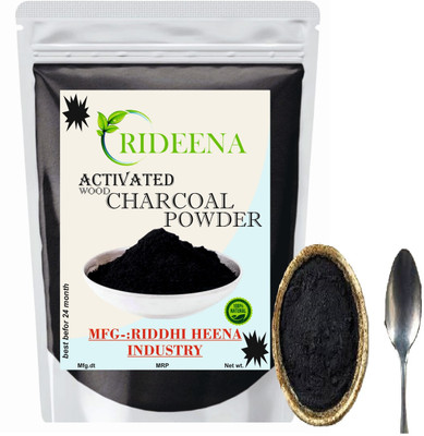 Rideena Glow Activated Charcoal Powder for face pack new pack(600 g)