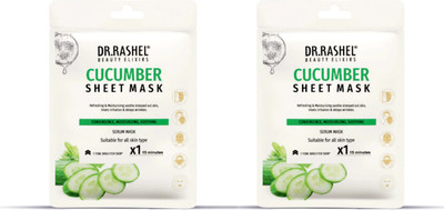 Dr. Rashel CUCUMBER SHEET MASK WITH SERUM | MOISTURIZES AND SOOTHES SKIN(40 g)