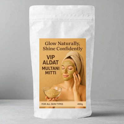 VIP ALDAT Mitti Supreme Herbal Glow Magic With Soft Bright Radiance For Perfect Skin(450 g)