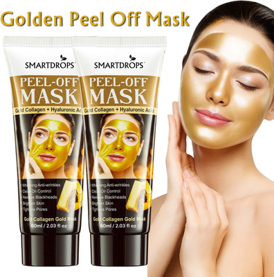 smartdrops Golden Peel Off Mask for lightens & Brightening Skin | Face Mask(120 ml)