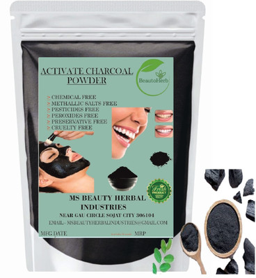 Beautoherb Natural Charcoal Powder for face pack cleaning(500 g)