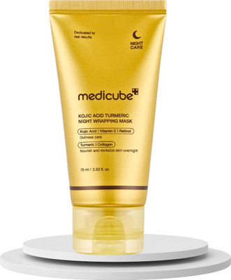 Medicube Turmeric Night Mask – Kojic Acid Peel-Off Wrapping Mask for Radiance(75 ml)