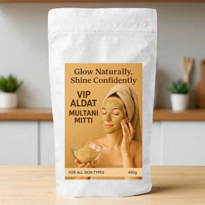 VIP ALDAT Pure Multani Mitti – Natural Skin Brightening Pack(400 g)
