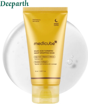 Deeparth Medicube Face Mask – Overnight Peel with Turmeric & Kojic Acid GMP1.039(75 ml)