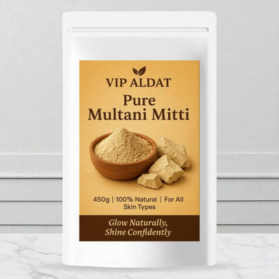 VIP ALDAT Herbal Multani Mitti – Radiant Glow & Clear Skin Pack(450 g)
