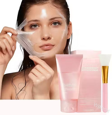 Winym Night Collagen Glow Therapy Mask + Brush(100 ml)