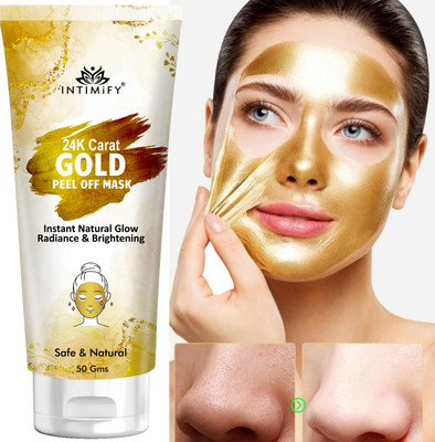 INTIMIFY Gold Peel Of Mask, Removes Blackheads, Brightening & Whitening For Women & Men(50 g)