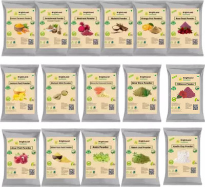 Brightland Combo of Glowing Skin And pimples pack of 16 (50gm each in pauch)(800 g)