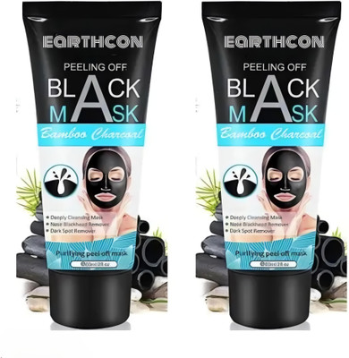 Earthcon Deep Cleansing Charcoal Mask Pack Of 2(200 ml)