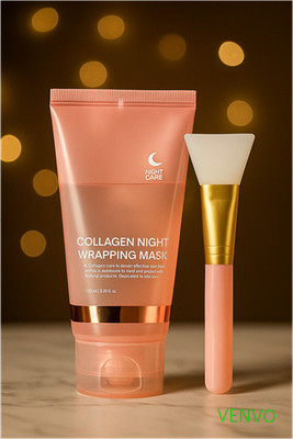 venvo Collagen Glow Boost Night Peel Mask + Brush(100 ml)