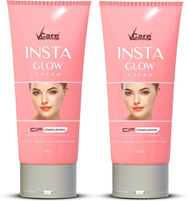 Vcare Insta Glow Cream, 50 g, (Pack of 2)(50 g)