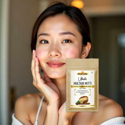 Utkrisht Khadi Multani Mitti Face Pack Powder for Clean Face and Natural Softness(100 g)