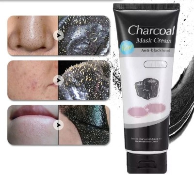 Latixmat Charcoal Whitening Anti-Blackhead Suction Mask Cream(130 ml)