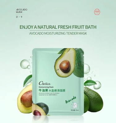 CHELICA KOREAN Skin Toning Avocado Face Mask Sheet Pack of ( 1)(30 g)