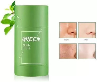 HUZURLU New All Skin Type Green Tea Purifying Clay Stick Mask(40 g)