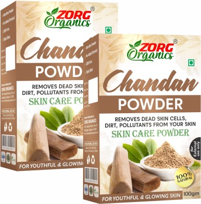 Zorg Organics Sandalwood Face Pack Powder - 100g x 2(200 g)