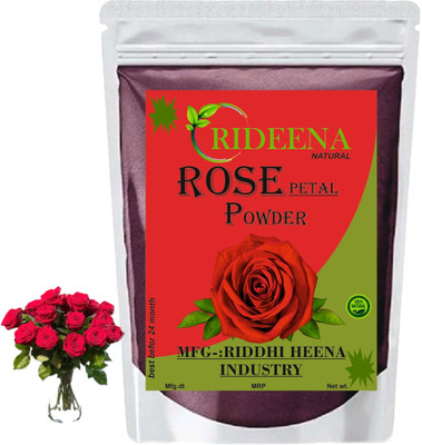 Rideena Natural Rose Petal Powder for face pack smoot | Rose Petal powder(200 g)