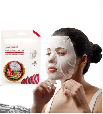 GFSU - GO FOR SOMETHING UNIQUE DRAGON FRUIT SHEET MASK WITH SERUM PURIFIES & MOISTURISE THE SKIN(20 g)