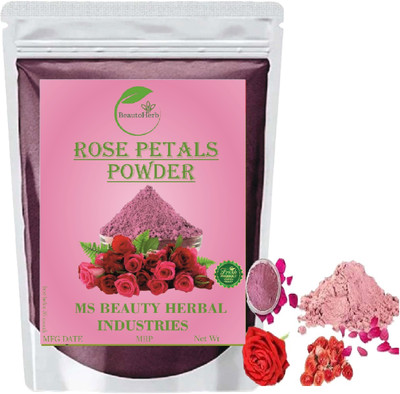 Beautoherb Best Quality Rose Petal Powder for face pack glow skin(400 g)