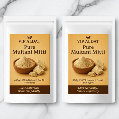 VIP ALDAT Multani Mitti Deep Pore Cleanse Herbal Glow Skin Refresh Formula(400 g)