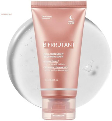 BIFRRUTANT Over Night Collagen Mask for Enhancing Skin Elasticity and Texture(75 ml)