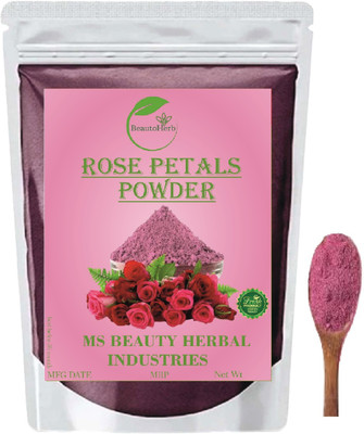 Beautoherb Glow Rose Petal Powder for face pack for skin(300 g)
