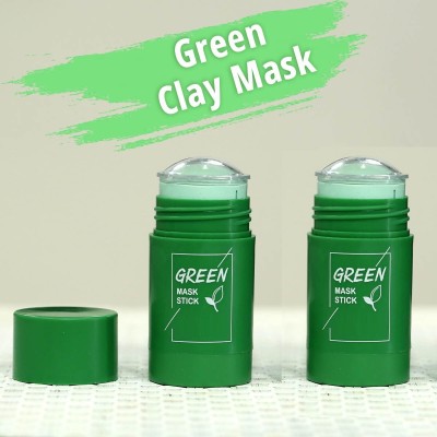 REIMICHI green tea purifying clay stick mask for men & woman(80 g)