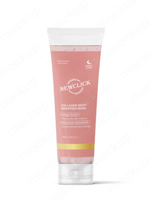 NewClick Collagen Night Wrapping Peel Off Facial Mask Pack - Elasticity & Hydration Care(75 ml)
