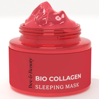 Bee & Beauty - Feel the magic of Honey Collagen Sleeping Mask – Rejuvenating Overnight Hydration & Skin Repair(50 g)