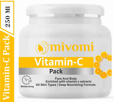 MIVOMI Vitamin-C Face Pack Cream Mask for All Skin Types No Parabens And Sulphate(250 ml)