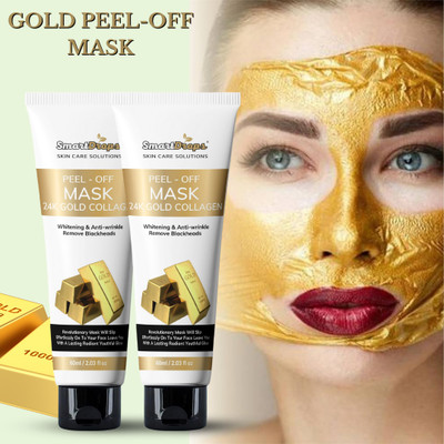 smartdrops Gold Peel-Off Mask for Glowing Skin & Pore Cleansing Face Pack(120 ml)
