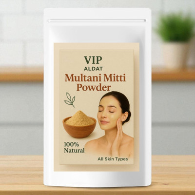 VIP ALDAT Multani Mitti – Natural Herbal Clay Powder for Bright & Smooth Skin(400 g)