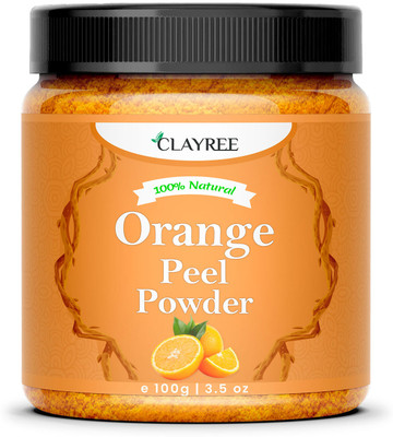 Clayree Organic Orange Peel Powder for Skin Whitening & Anti-Pigmentation(100 g)