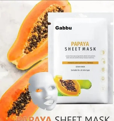 GABBU Face Sheet Mask With Serum For Women and Men All Skin Types ..(20 g)