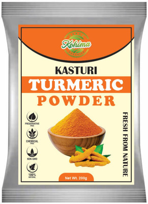 Kohima Organics Wild Turmeric Powder(Kasturi Haldi) Powder for Face and Skin Care(200 g)