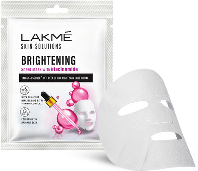 Lakmé Skin Solutions Sheet Mask Brightening with Niacinamide(25 ml)