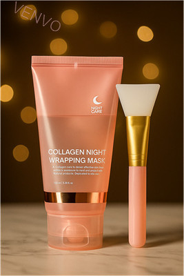 venvo Collagen Ultra Moist Night Peel Mask + Brush(100 ml)