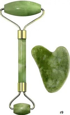 Morbee Facial Massager Jade Roller & Gua Sha Tool Natural r9(60 g)