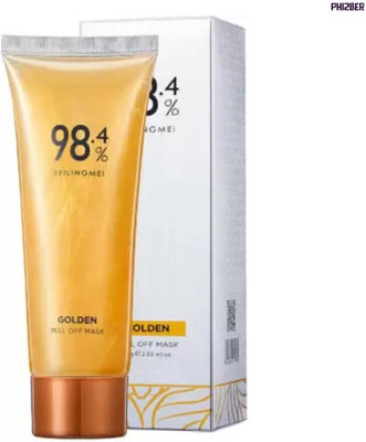 PHIZLLER Gold Peel Of Mask | Glow Activated Gold Peel Of Mask with Spa-Like Finish(60 ml)