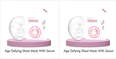 EVERERIN Age Defying Face Sheet Mask With Serum For Women and Men COMBO(40 g)