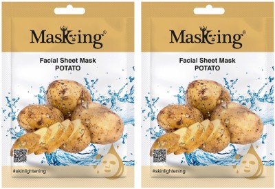 MasKing Beauty Facial Sheet Mask Potato Pack Of 2(40 ml)