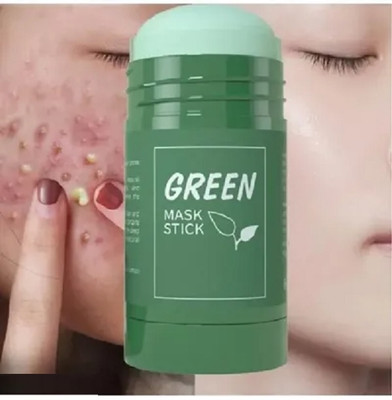 HUZURLU green tea solid cleansing mask contains green tea(40 g)