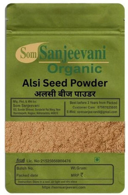 Som Sanjeevani Organic Alsi Seeds Powder 150G-Pure-Natural-No Mixing-No Preservative(150 g)